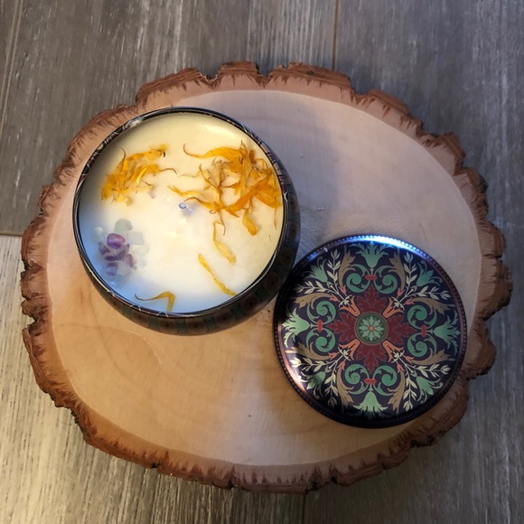 *Orange Aura* 4.4oz Soy Wax Candle - Picture 2 of 5